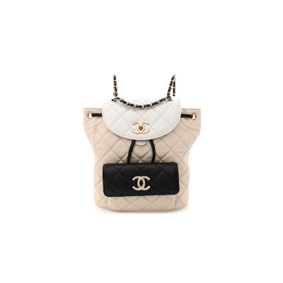 CHANEL GOATSKIN QUILTED SMALL BACKPACK 1192184 (23*22*11cm)
